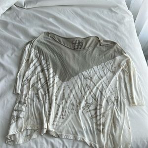 Free people oversized tie die shirt